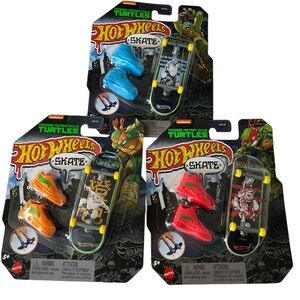Hot Wheels Skate Lot Of 3 Teenage Mutant Ninja Turtles Fingerboard